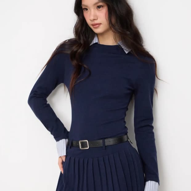 샵사이다 니트 원피스 벨트 포함