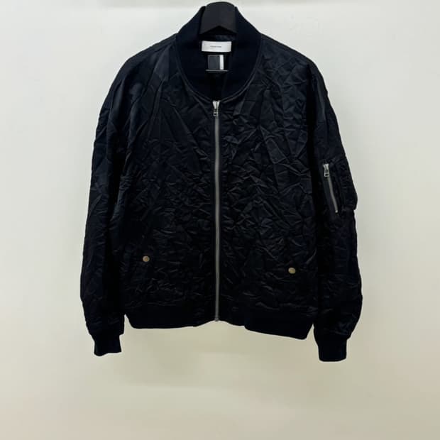 파세타즘 오버사이즈 링클 봄버 자켓