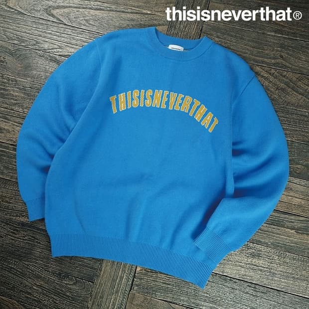 [디스이즈네버댓] 빅로고 오버핏 니트 M19468