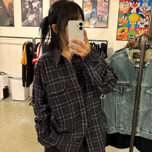 슈프림 체크셔츠