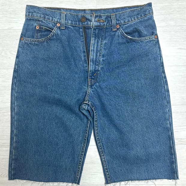 90s 리바이스 210-03 오렌지텝 데님 반바지 쇼츠