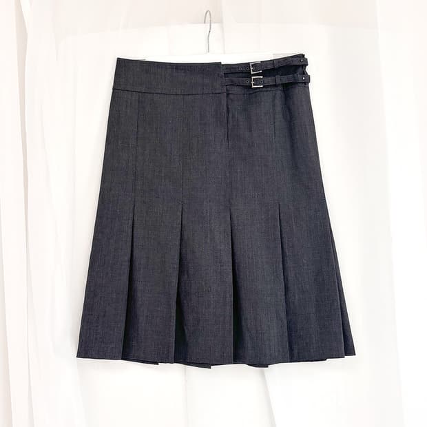 NARACAMICIE two strap pleated wrap skirt