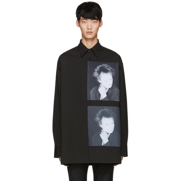 라프시몬스 17ss 로버트 메이플소프 오버셔츠 사이즈 46