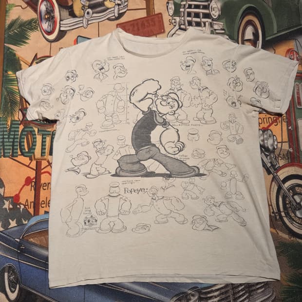 뽀빠이 빈티지 티셔츠