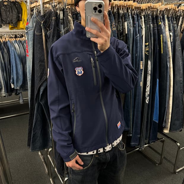 LL BEAN x Route 66 소프트 쉘 집업 자켓