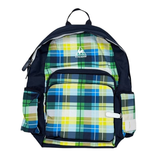 르꼬끄 빈티지 모리걸 체크 백팩 가방