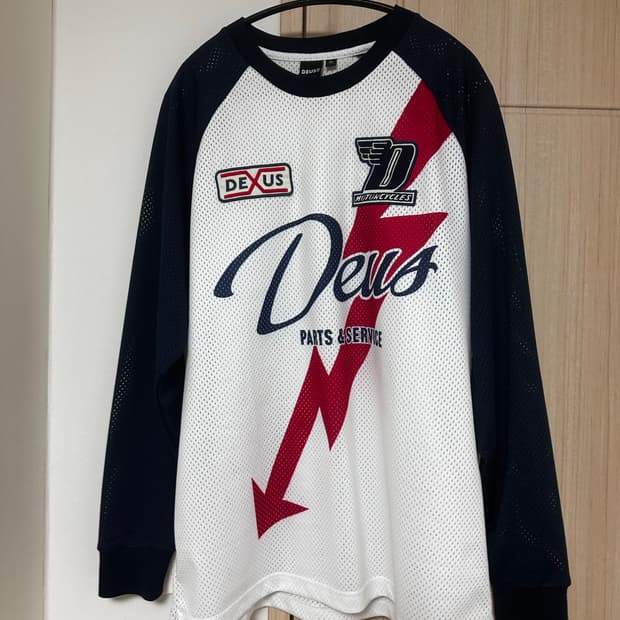 [XL] 데우스 모토 저지 긴팔티셔츠