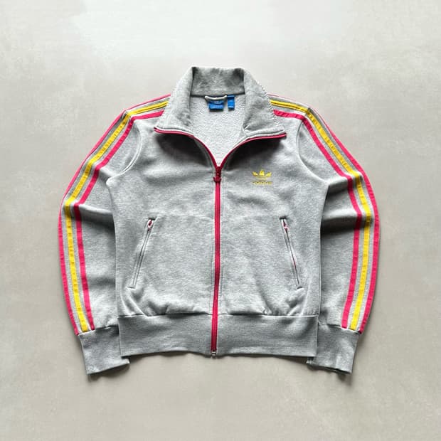 [M]아디다스 파이어버드 그레이 스웻 코튼 트랙탑 져지