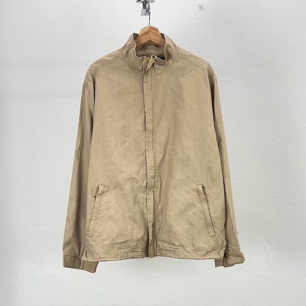 폴로 랄프로렌 베이지 헤링턴 코튼 쉘 워크 자켓