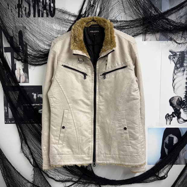 00s fur suede jacket