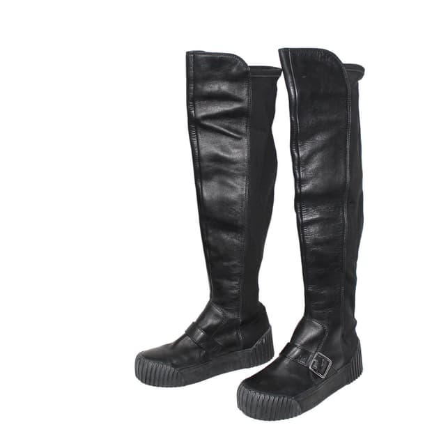 Marc Jacobs 마크제이콥스 아카이브 니하이 스트랩 레더 부츠