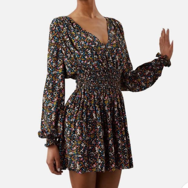 새상품)Rails 레일즈 플라워 원피스