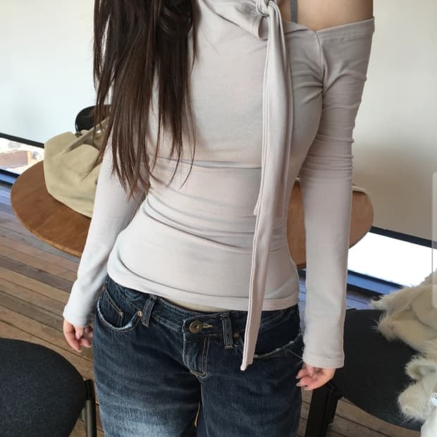 아워캐비넷 바닐라 타이 티셔츠