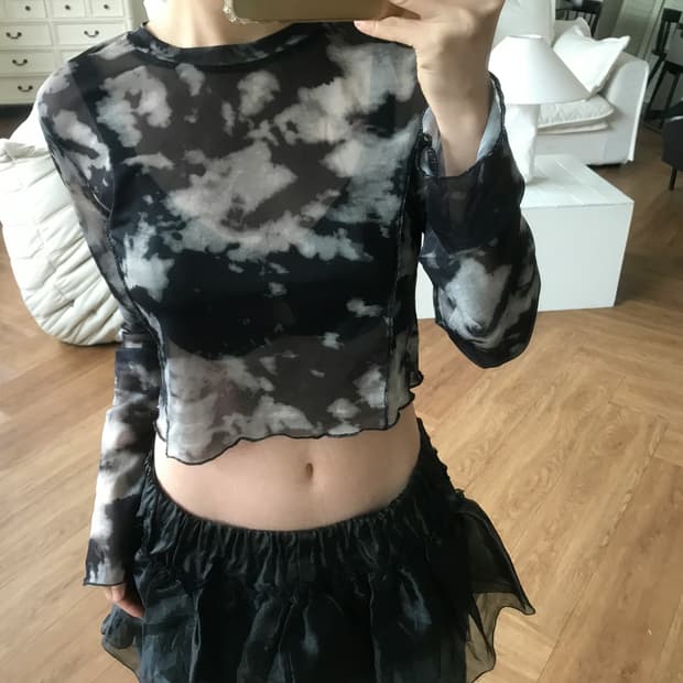 vintage pattern mash top