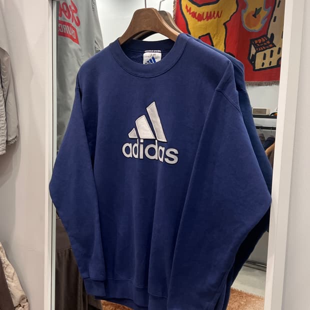 90s Adidas 아디다스 스펠아웃 스웻셔츠 (made in USA)