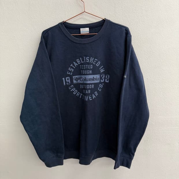 컬럼비아 아웃도어 네이비 맨투맨 (2XL)