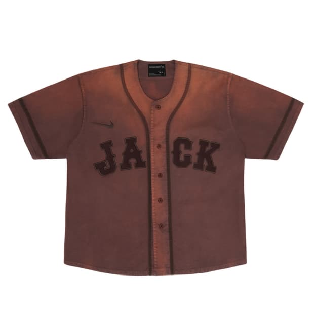 트래비스 스캇 캑터스잭X프라그먼트 나이키 도쿄 잭 레트로 베이스볼 저지