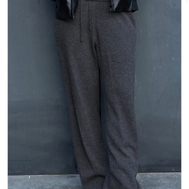 머듈 니트 팬츠 (브라운)