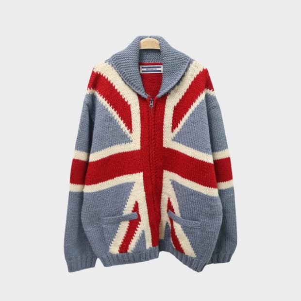 HEATHROW 코위찬 울 니트 집업 62387