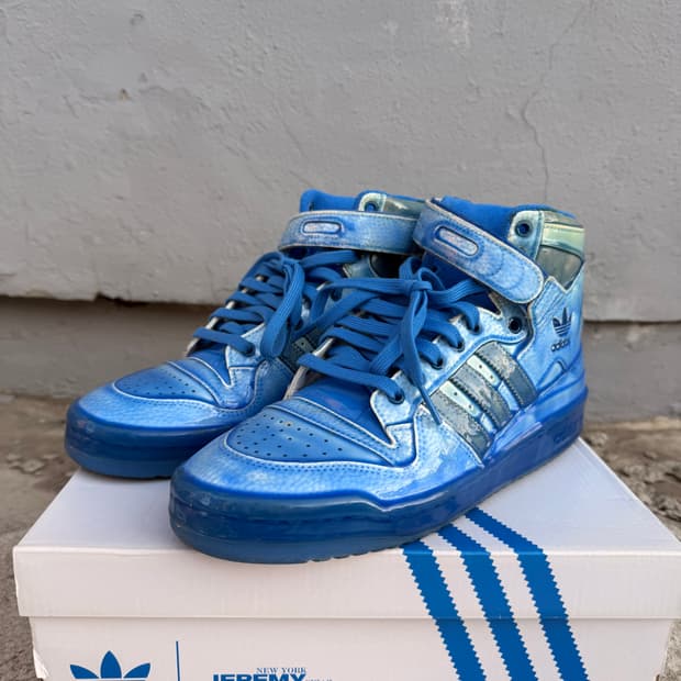제레미 스콧 x 아디다스 블루 하이탑