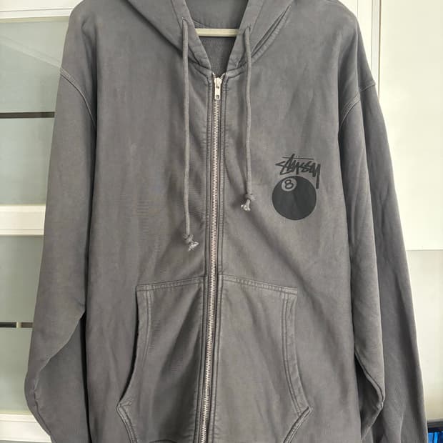 스투시8볼후드집업