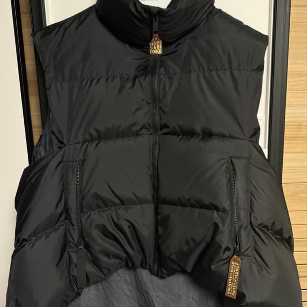 (3) 캐피탈 립스탑 나일론 다운 버거 킬 조끼 블랙