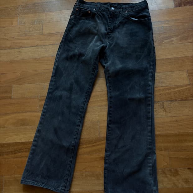 리바이스517 블랙진 흑청진