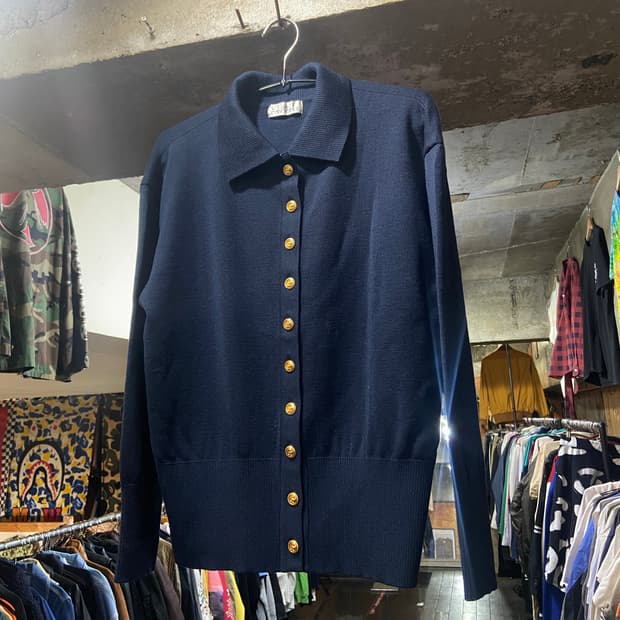 90s GIVENCHY 지방시 골드 버튼 포인트 가디건