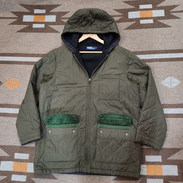 폴로랄프로렌 헤비 퀼팅 울 안감 헌팅 자켓 L 105