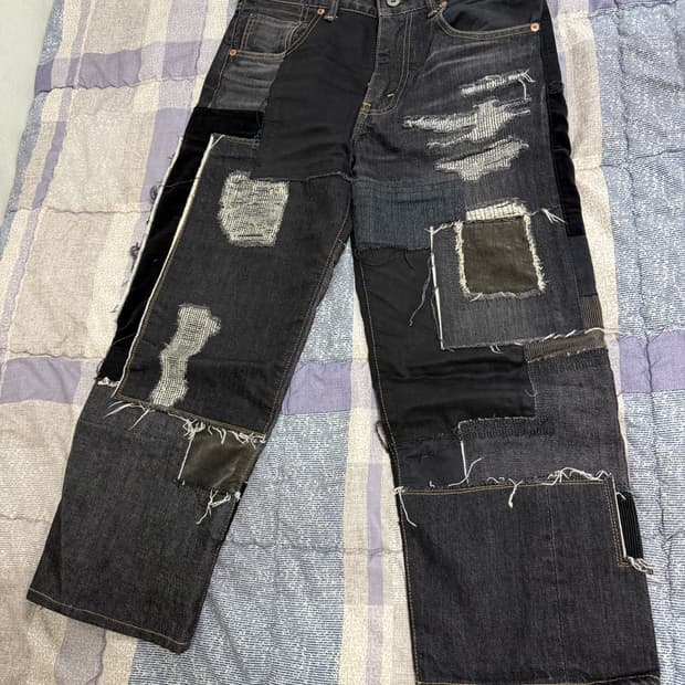 준야 와타나베 아이 패치워크 데님 판매합니다. (XS)