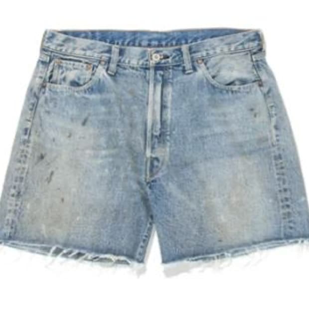 바우와우 데님컷 오프쇼츠 L