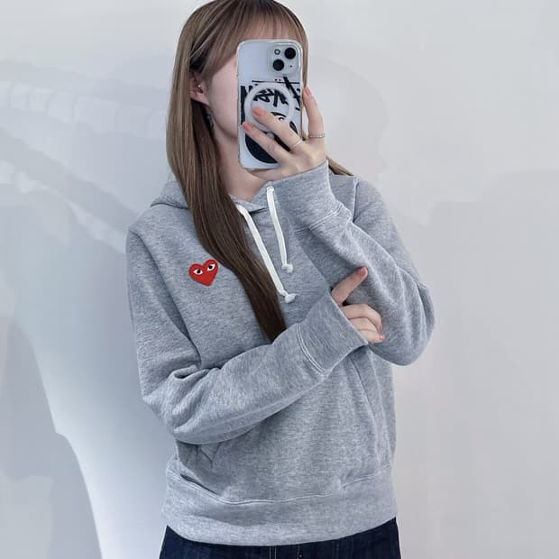 꼼데가르송 하트와펜 후드