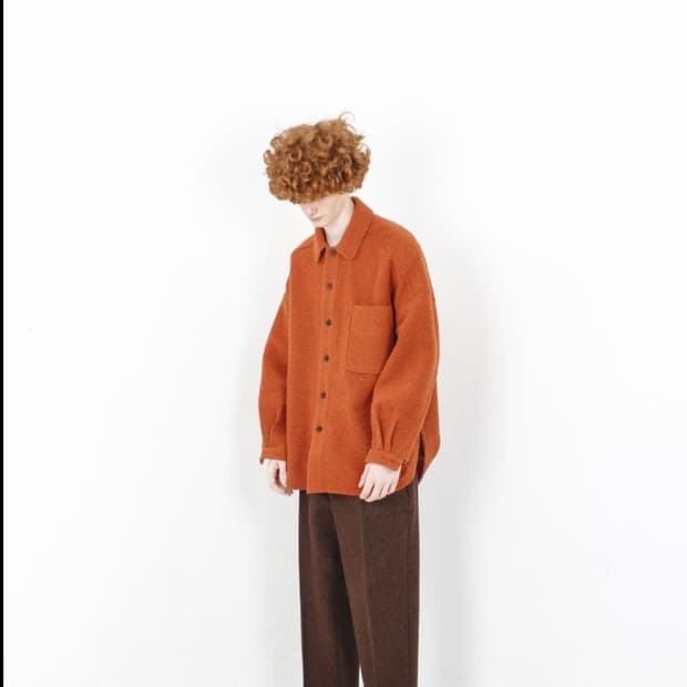 도큐먼트 울셔츠형 자켓 L