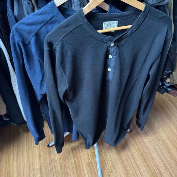 브론슨 헨리넥 긴팔 XL 네이비,
