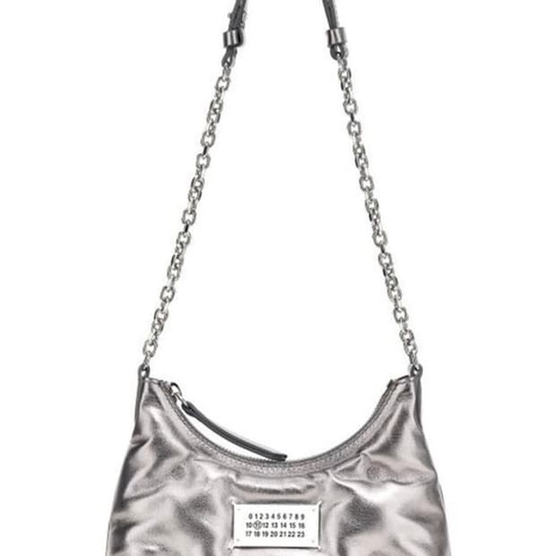 마르지엘라 마이크로 숄더백 실버