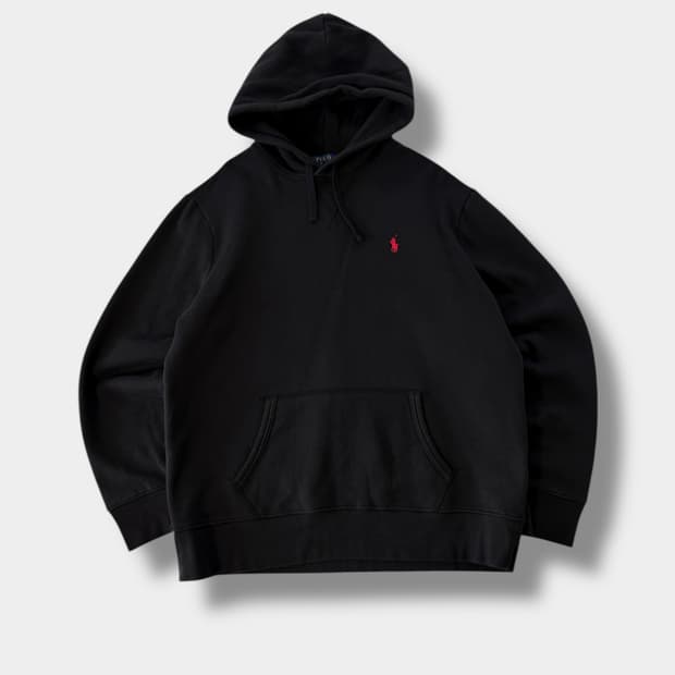 폴로 랄프로렌 오버핏 신형 블랙 스웻 후드