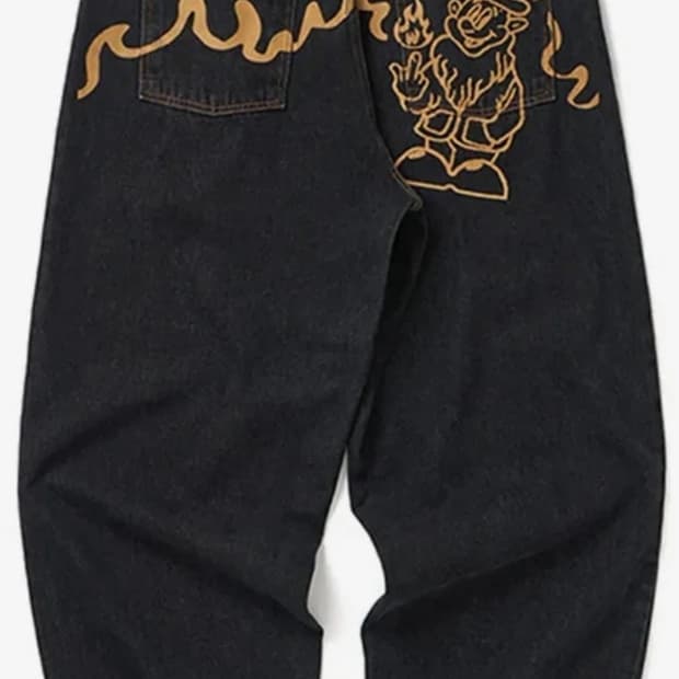 위캔더스  DWARF DENIM PANTS (BLACK)