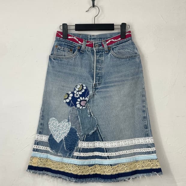 AS KNOW AS - Levi's remake denim skirt