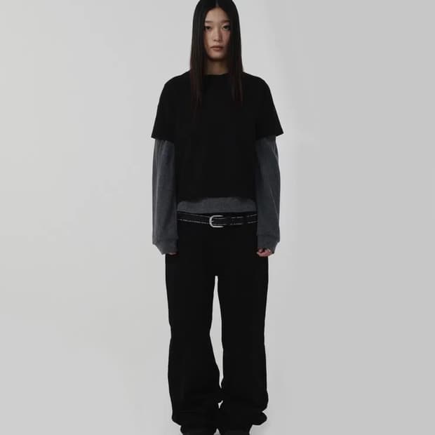 기명x스웨이드 콜라보 팬츠