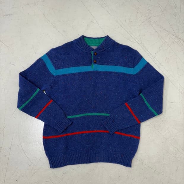 70s 펜들턴 Henley Knit sweater