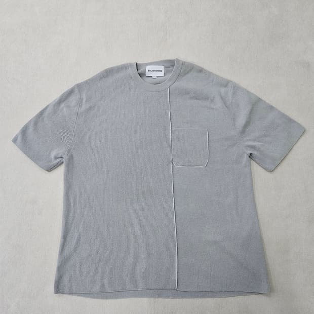 52 솔리드옴므 니트 반팔티 0304Y