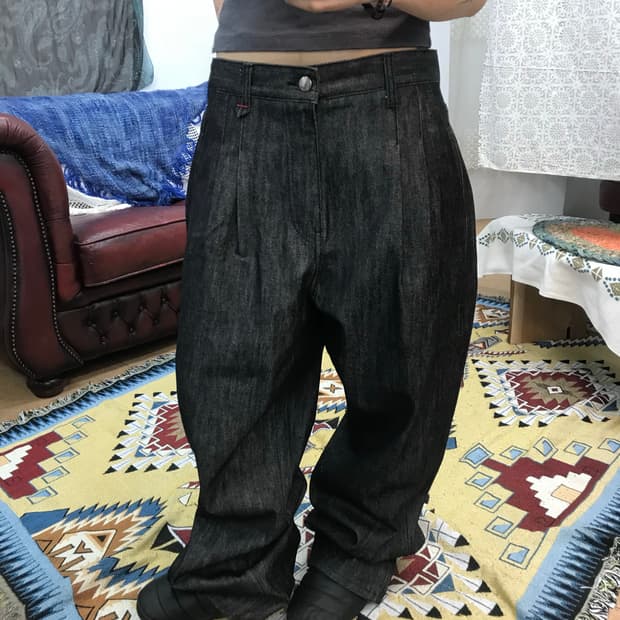 Fottners 투턱 생지 데님팬츠 