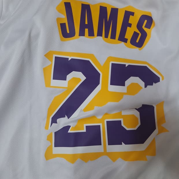 Nba 레이커스 르브론 제임스 캐쥬얼 드라이핏 반팔