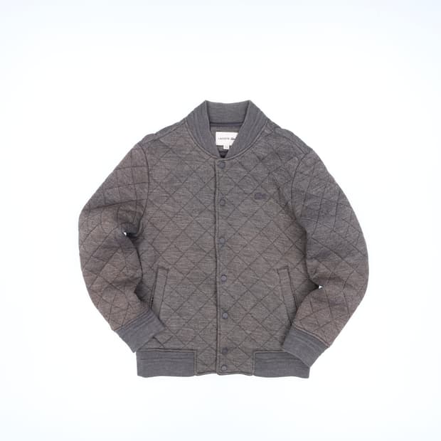 100 라코스테 남성 퀄팅 스타디움 블루종 자켓 N7376