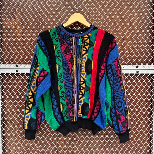 neiman marcus 빈티지 입체케이블 쿠지패턴 울 니트 M