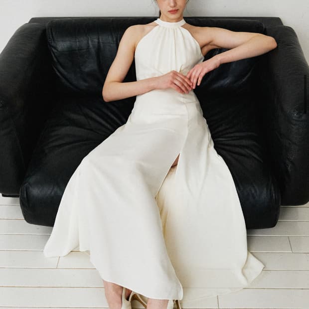 그레이스유 홀터넥 드레스웨딩