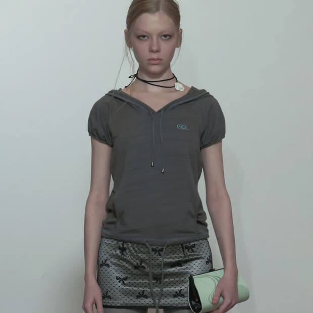 스컬프터 레글런 후드티Raglan Hoodie Tee Charcoal