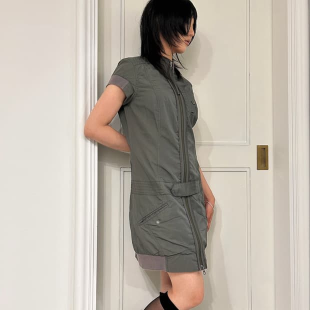Utility Zipped Dress / 빈티지 유틸리티 원피스