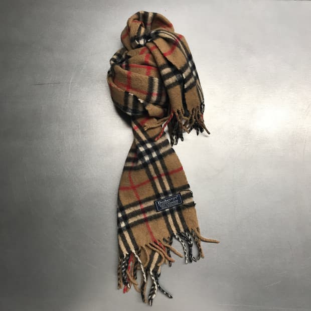 버버리 정품 캐시미어 머플러 베이지