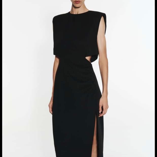 택달린새상품 자라컷아웃 롱원피스